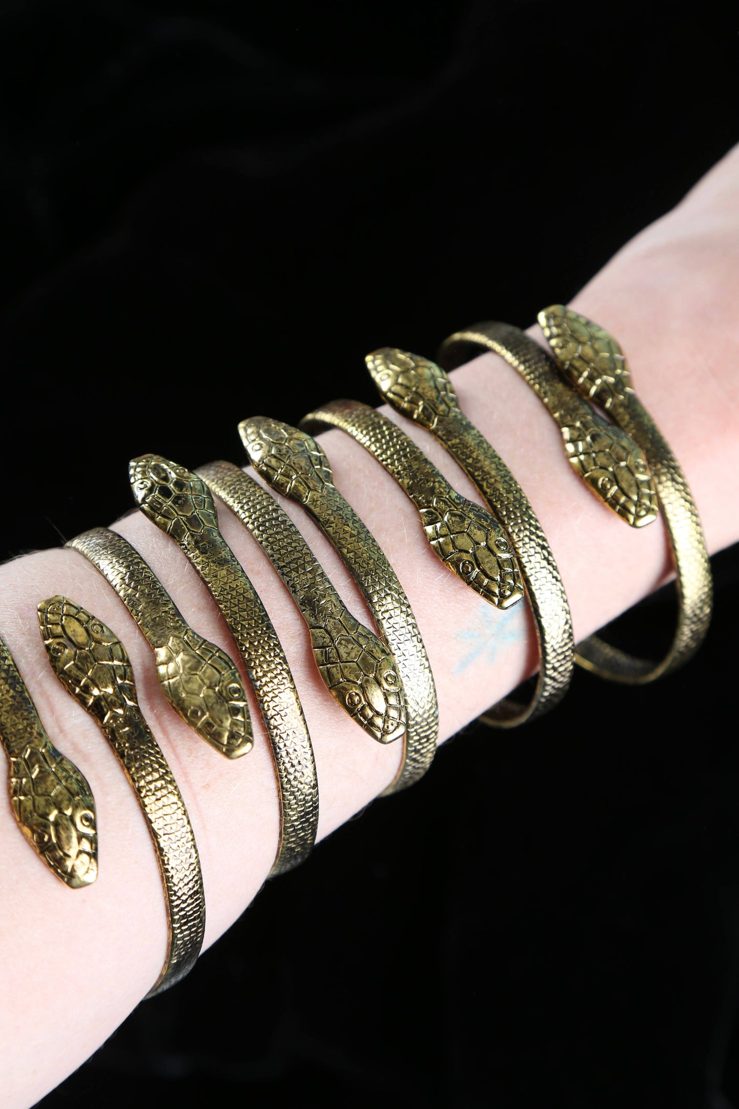 1970's Deadstock Snake Arm Cuff/  Bracelets