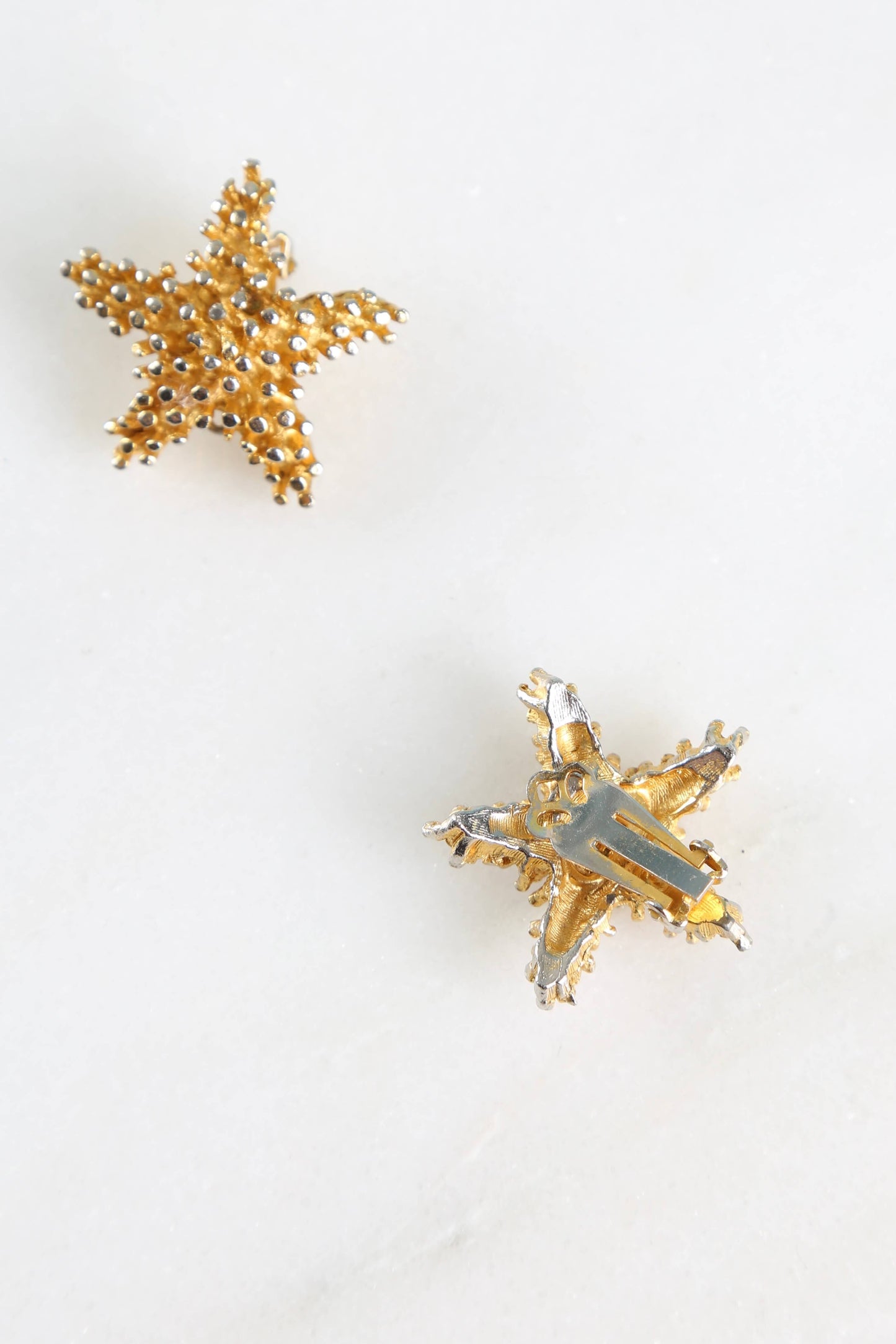 1950s Geno Starfish Clip Earrings