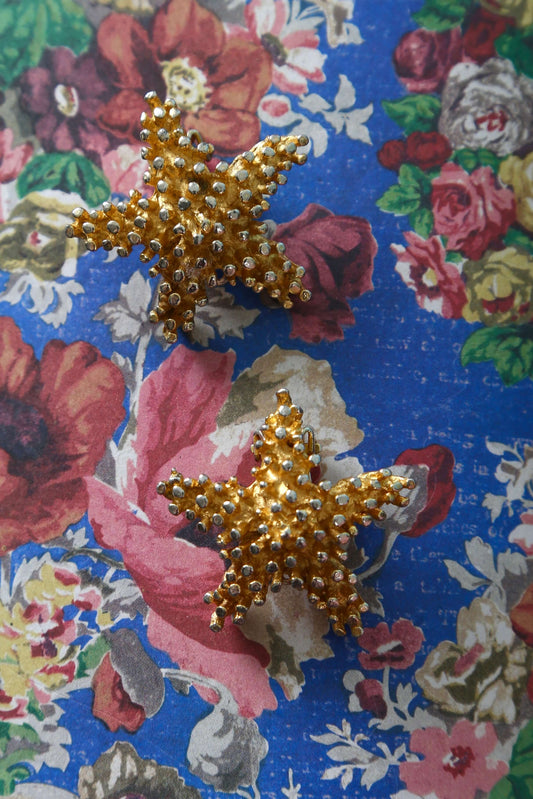 1950s Geno Starfish Clip Earrings