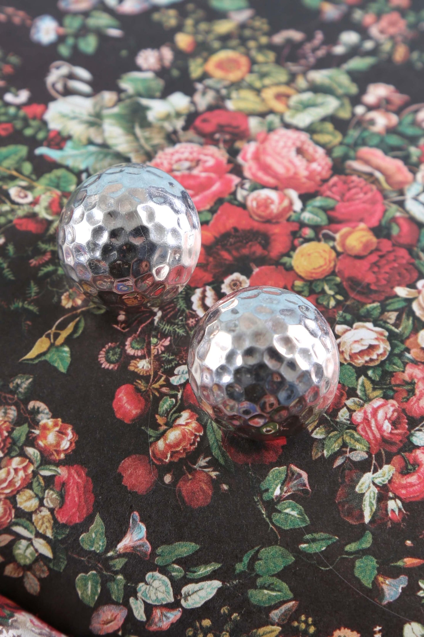 1980s Sterling Silver Dome Earrings