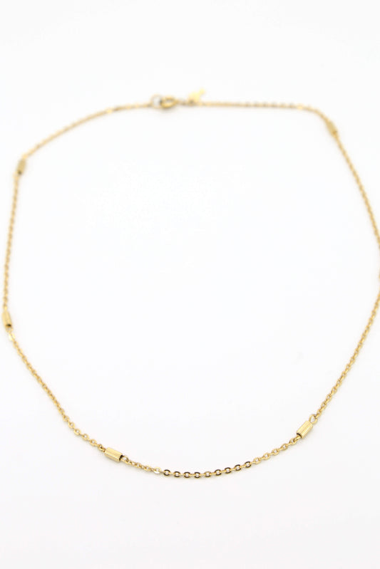 1960's Crown Trifari Dainty Golden Chain Necklace