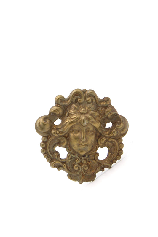 1900's Brass Art Nouveau Hat Pin