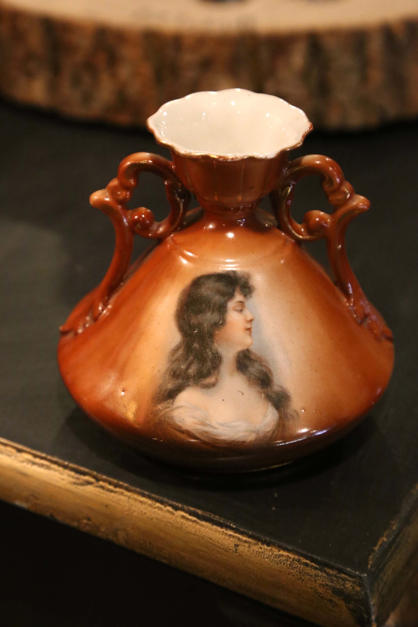 1900's Austrian Portrait Vase