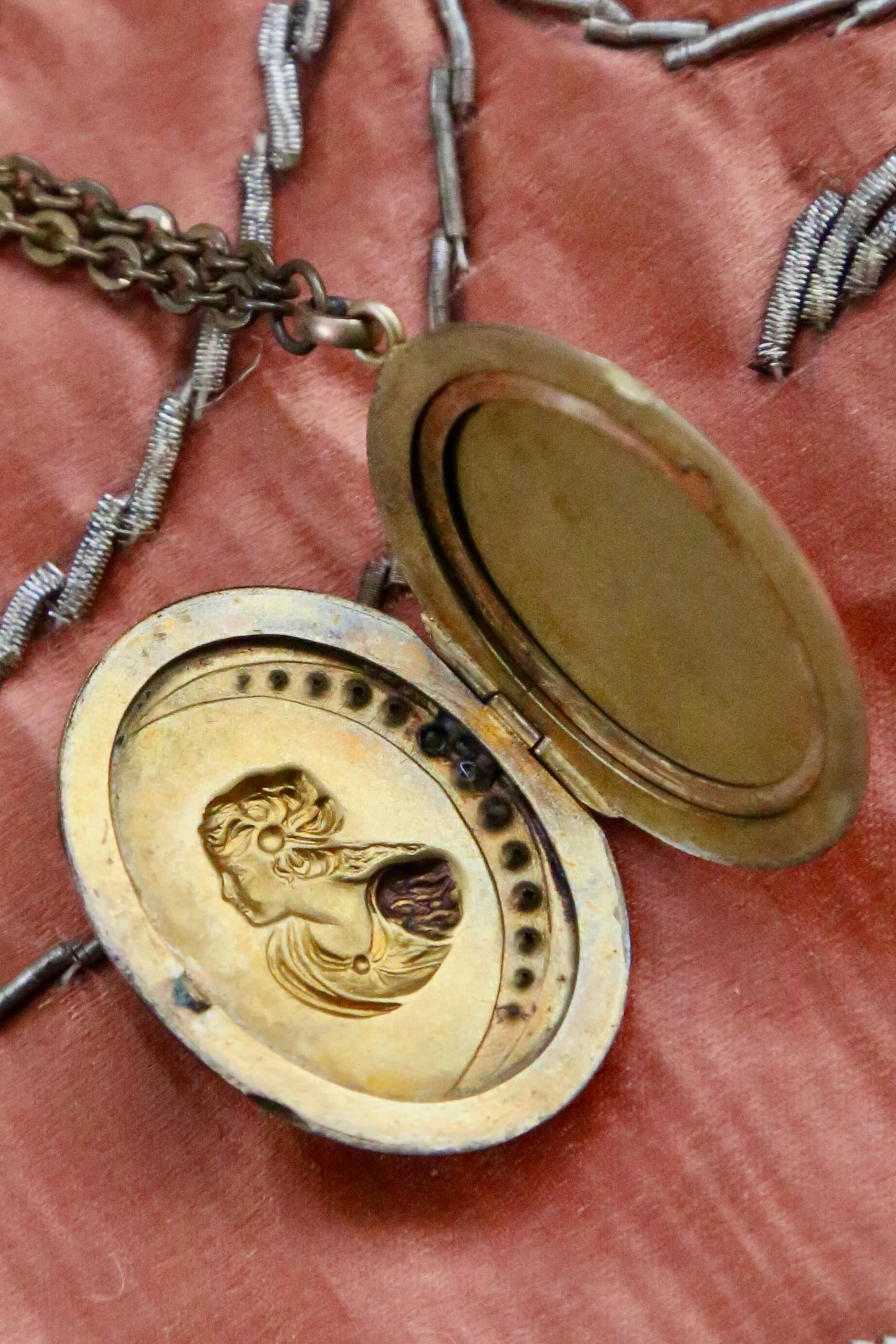 1900's Lady of the Crescent Moon Locket