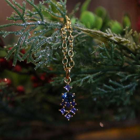 Manon Topaz, Sapphire & Iolite Pendant