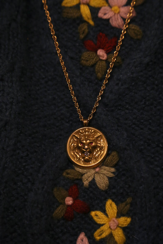 1900's Lion Guardian Pendant