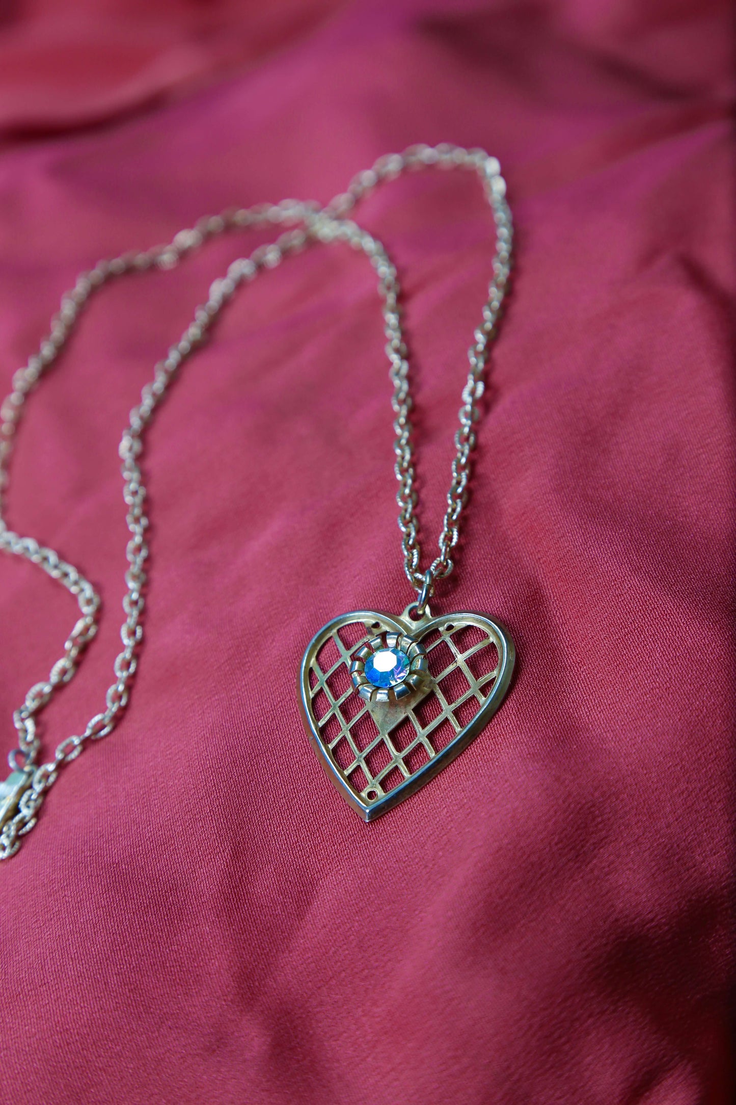 1960's Aurora Heart Necklace