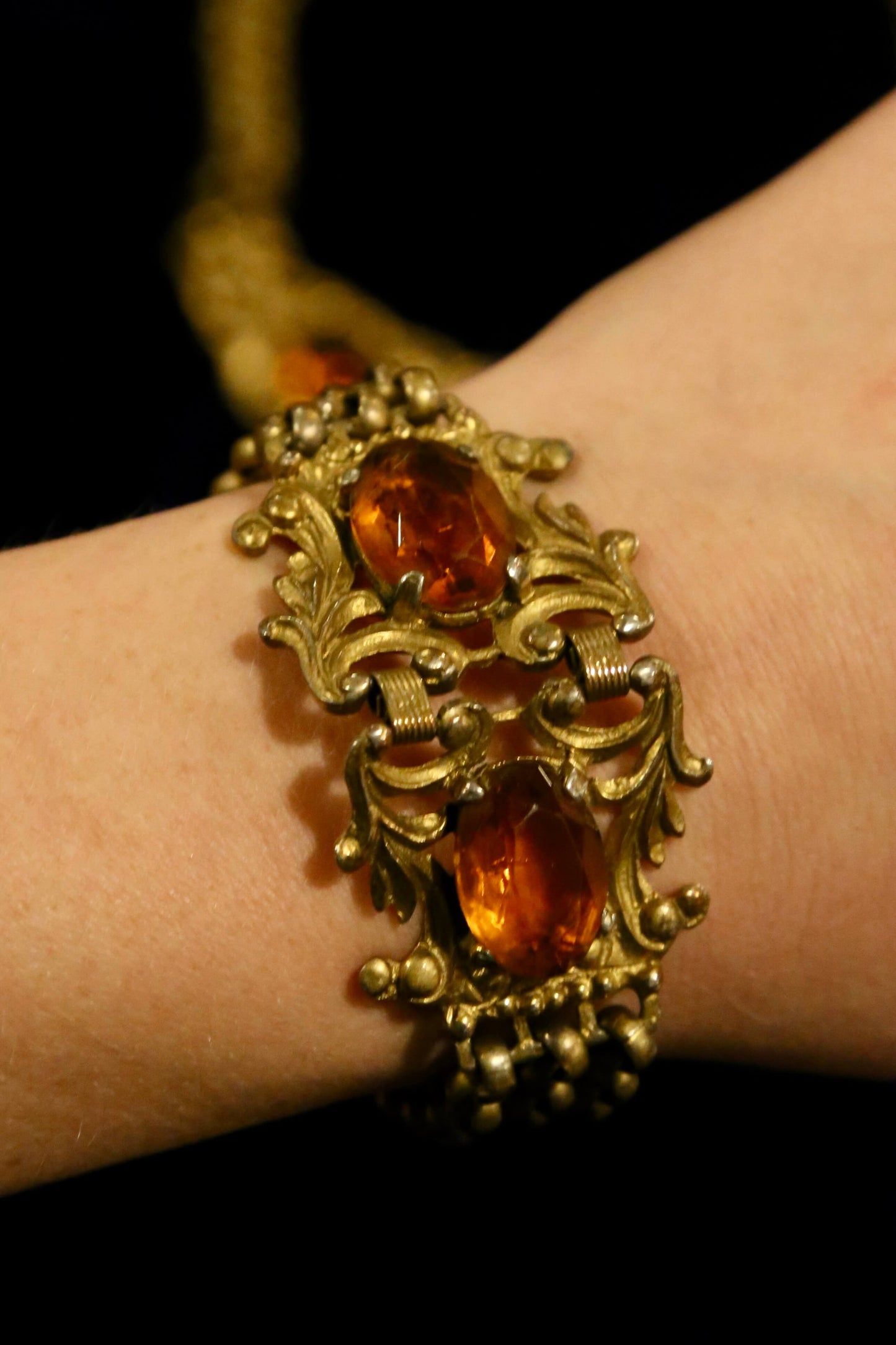 1930's Czech Sunset Demi Parure